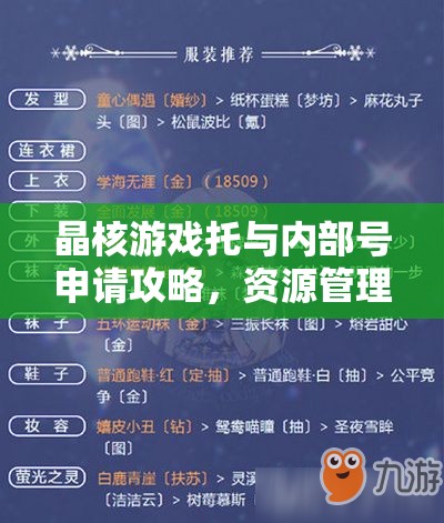 晶核游戲托與內(nèi)部號(hào)申請(qǐng)攻略，資源管理、高效利用策略以最大化賬號(hào)價(jià)值