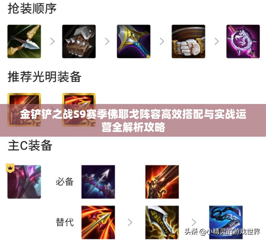 金鏟鏟之戰(zhàn)S9賽季佛耶戈陣容高效搭配與實(shí)戰(zhàn)運(yùn)營全解析攻略