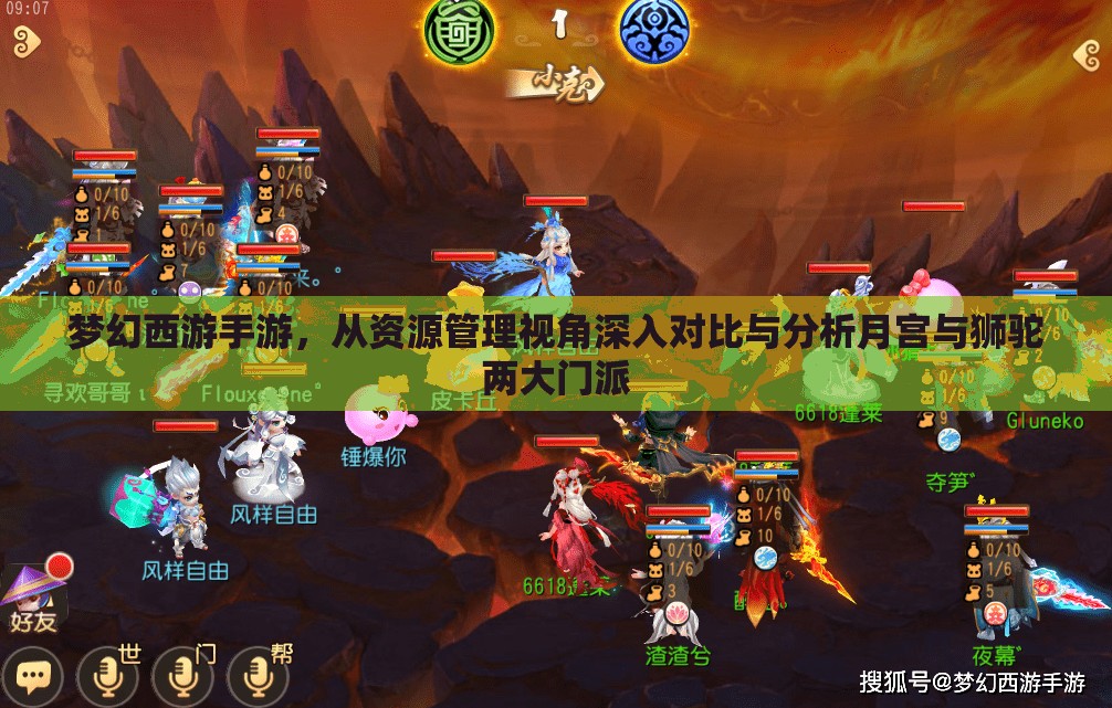 夢幻西游手游，從資源管理視角深入對比與分析月宮與獅駝兩大門派