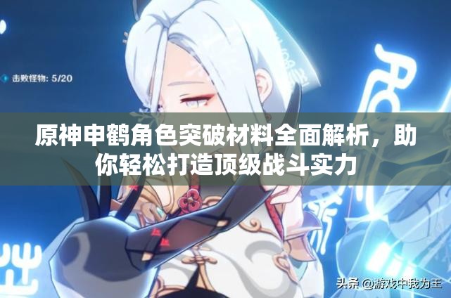 原神申鶴角色突破材料全面解析，助你輕松打造頂級(jí)戰(zhàn)斗實(shí)力