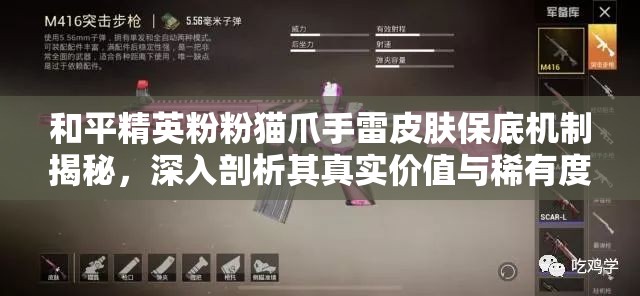 和平精英粉粉貓爪手雷皮膚保底機(jī)制揭秘，深入剖析其真實(shí)價(jià)值與稀有度