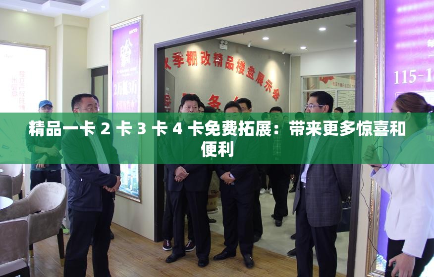 精品一卡 2 卡 3 卡 4 卡免費(fèi)拓展：帶來(lái)更多驚喜和便利