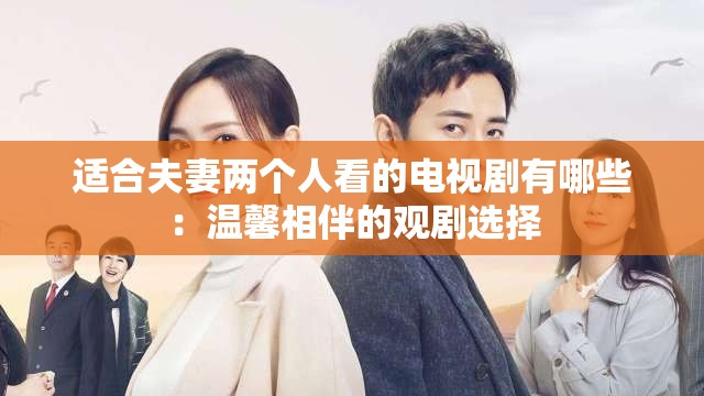 適合夫妻兩個人看的電視劇有哪些：溫馨相伴的觀劇選擇