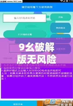 9幺破解版無風(fēng)險：一款值得探索的獨特軟件