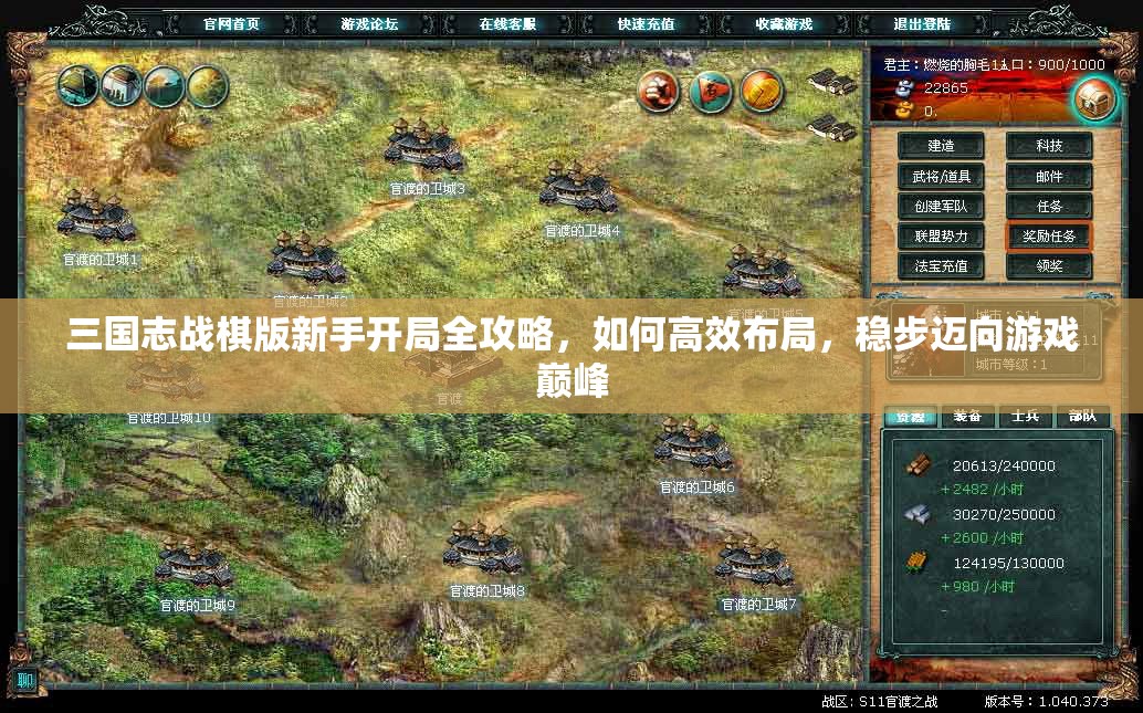 三國(guó)志戰(zhàn)棋版新手開局全攻略，如何高效布局，穩(wěn)步邁向游戲巔峰
