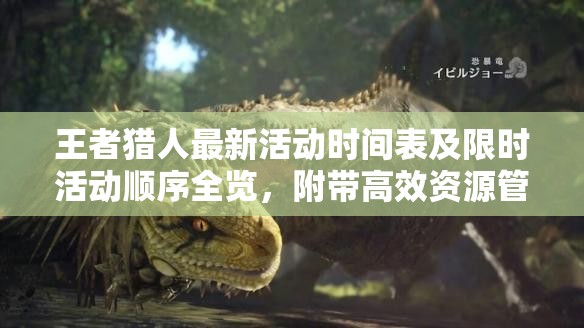 王者獵人最新活動時間表及限時活動順序全覽，附帶高效資源管理策略