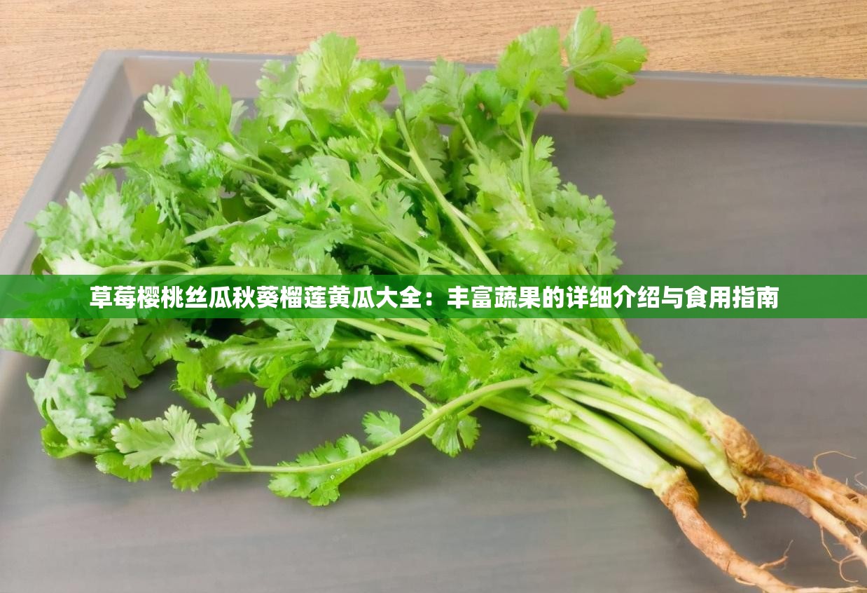 草莓櫻桃絲瓜秋葵榴蓮黃瓜大全：豐富蔬果的詳細介紹與食用指南