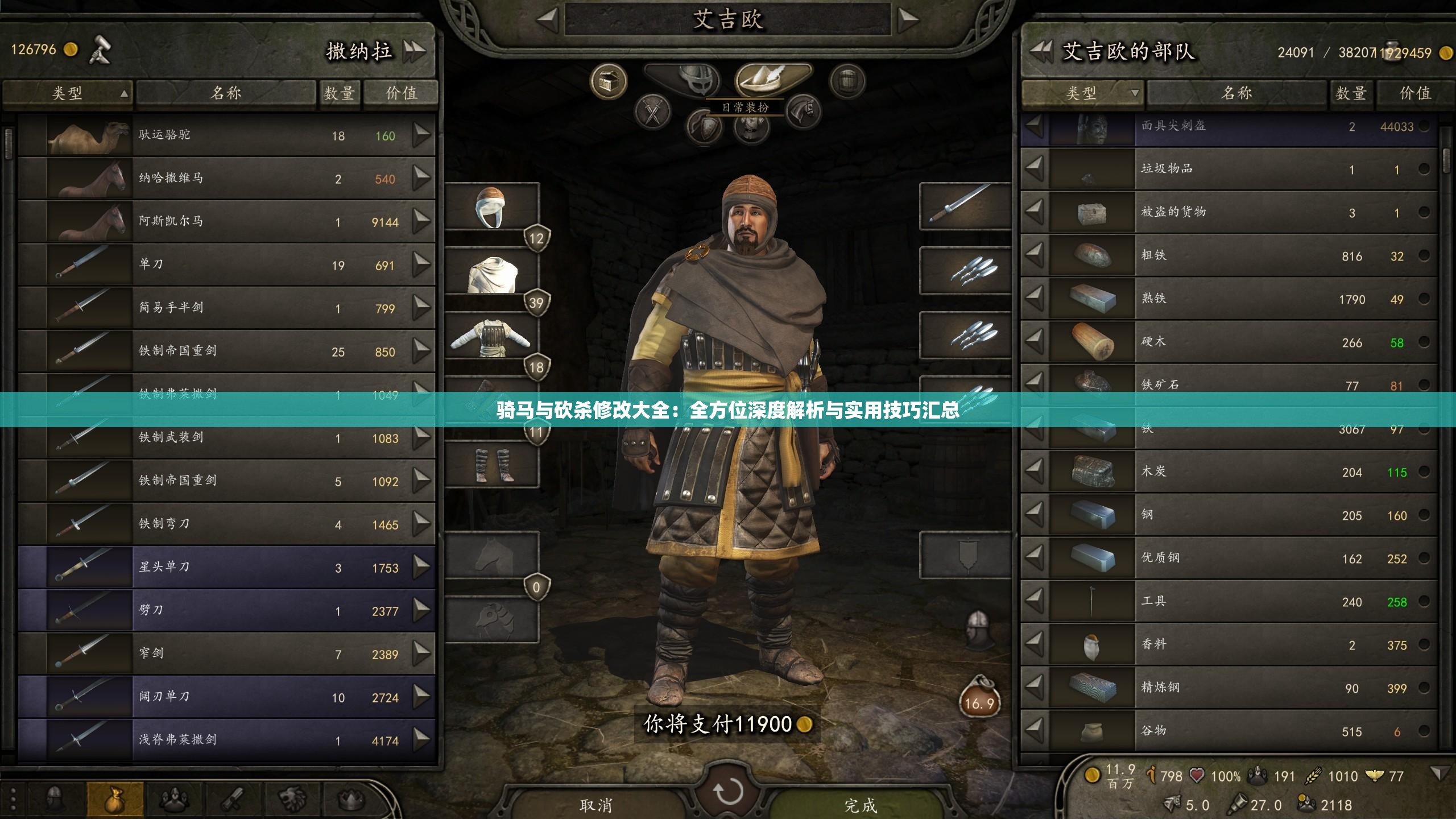 騎馬與砍殺修改大全：全方位深度解析與實(shí)用技巧匯總