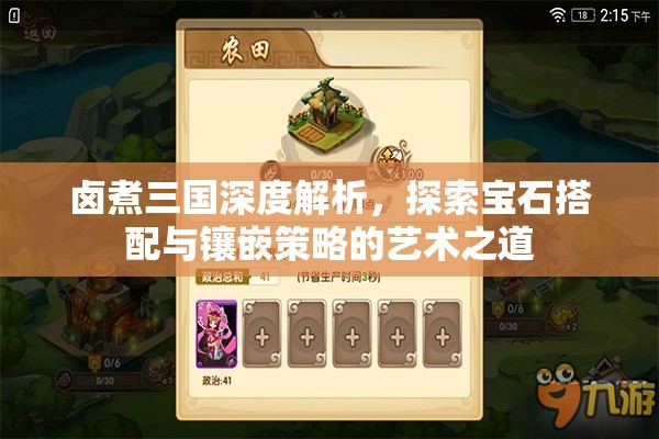 鹵煮三國(guó)深度解析，探索寶石搭配與鑲嵌策略的藝術(shù)之道