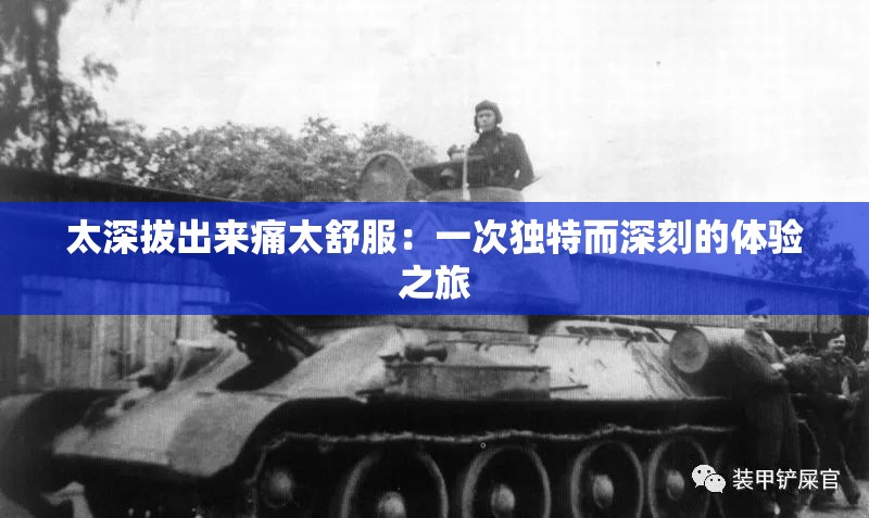 太深拔出來痛太舒服：一次獨特而深刻的體驗之旅