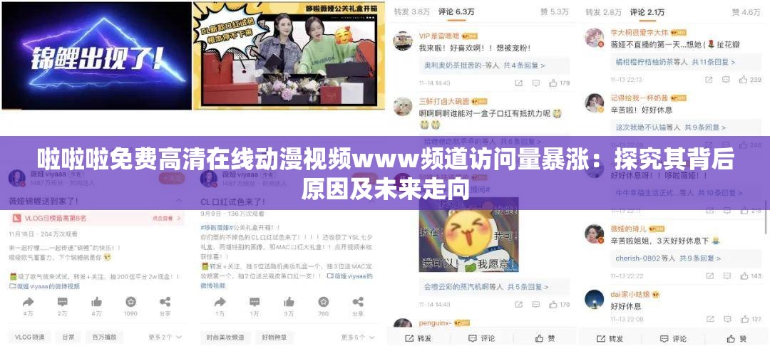 啦啦啦免費高清在線動漫視頻www頻道訪問量暴漲：探究其背后原因及未來走向