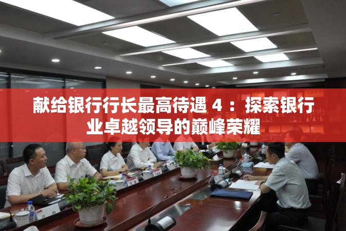 獻(xiàn)給銀行行長(zhǎng)最高待遇 4 ：探索銀行業(yè)卓越領(lǐng)導(dǎo)的巔峰榮耀