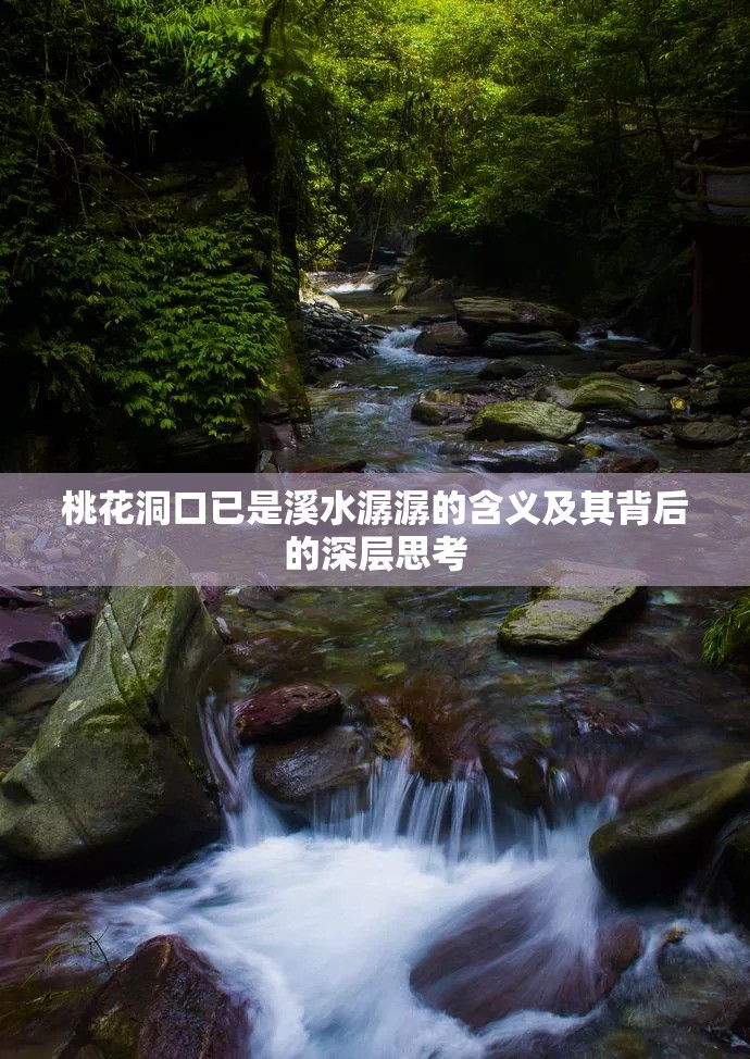 桃花洞口已是溪水潺潺的含義及其背后的深層思考