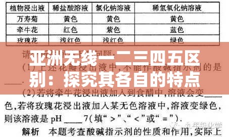 亞洲無(wú)線一二三四五區(qū)別：探究其各自的特點(diǎn)與差異