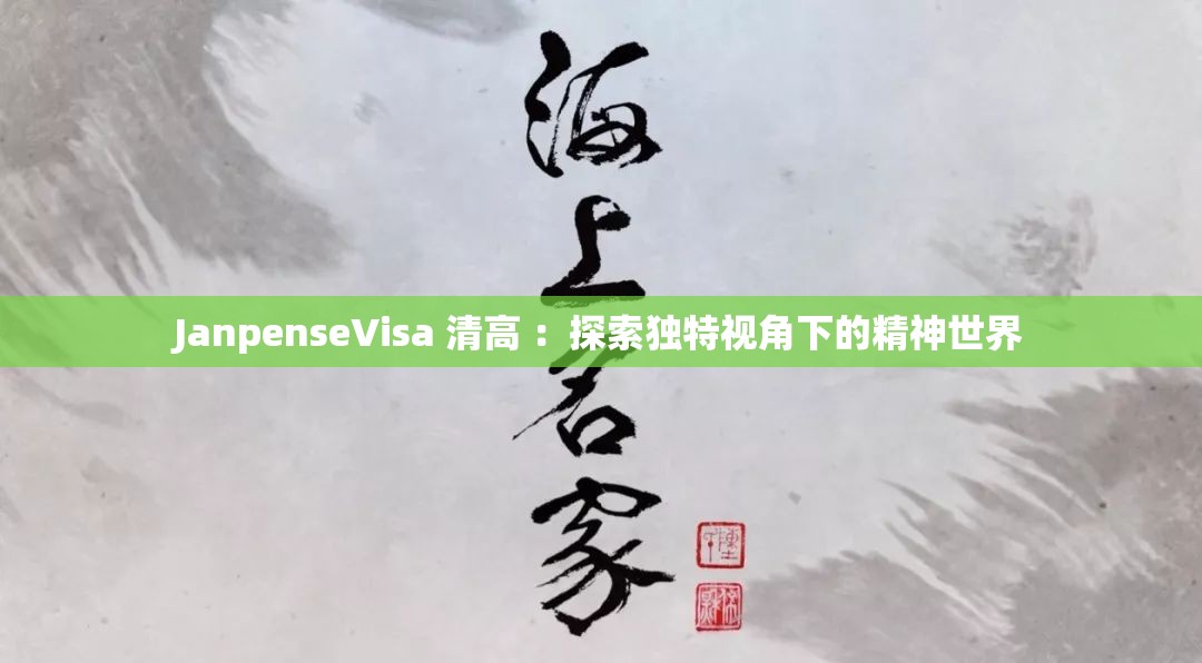 JanpenseVisa 清高 ：探索獨特視角下的精神世界