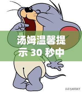湯姆溫馨提示 30 秒中轉(zhuǎn)：帶來重要信息和貼心關(guān)懷