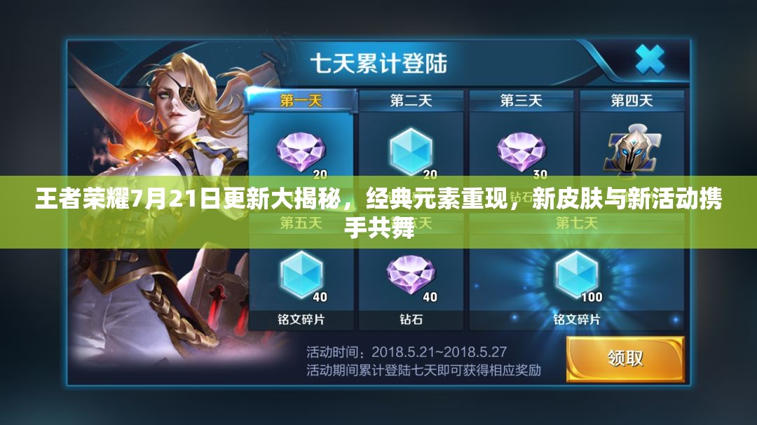 王者榮耀7月21日更新大揭秘，經(jīng)典元素重現(xiàn)，新皮膚與新活動攜手共舞