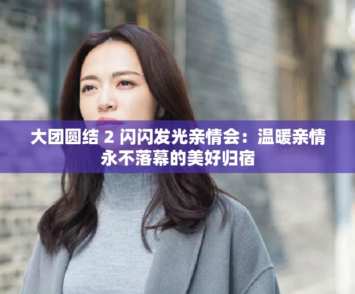 大團圓結(jié) 2 閃閃發(fā)光親情會：溫暖親情永不落幕的美好歸宿