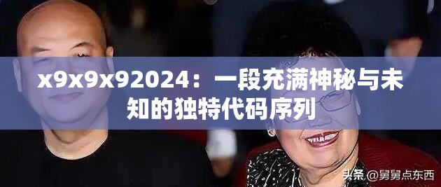 x9x9x92024：一段充滿神秘與未知的獨(dú)特代碼序列