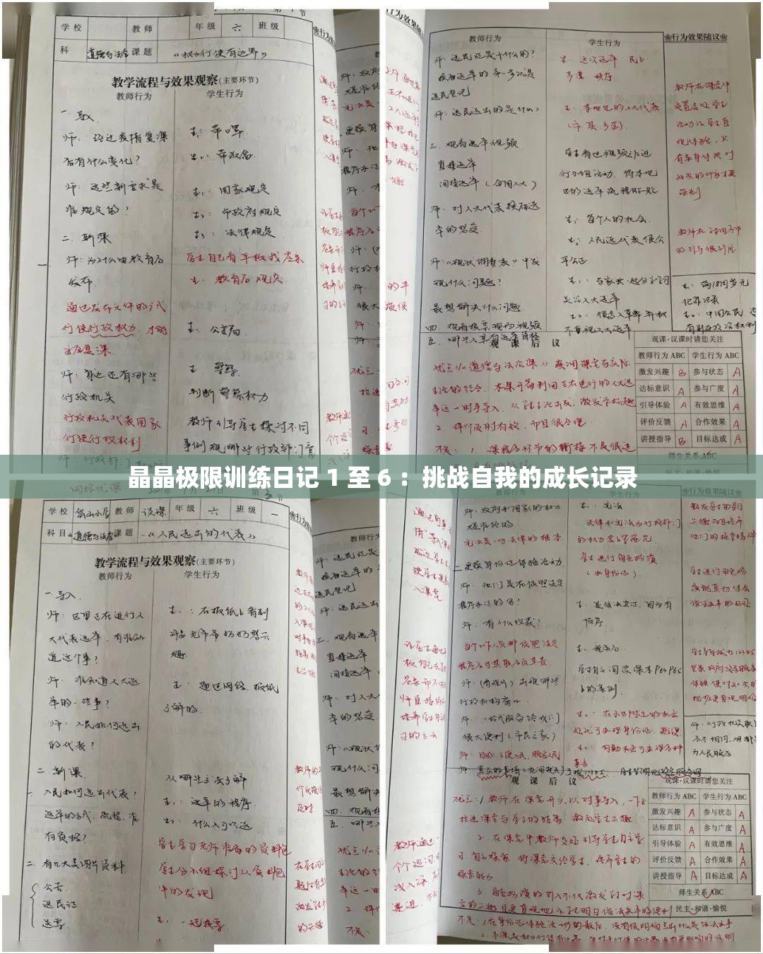 晶晶極限訓練日記 1 至 6 ：挑戰(zhàn)自我的成長記錄