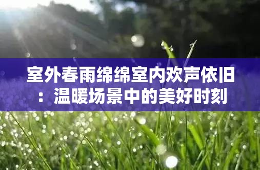 室外春雨綿綿室內(nèi)歡聲依舊：溫暖場(chǎng)景中的美好時(shí)刻