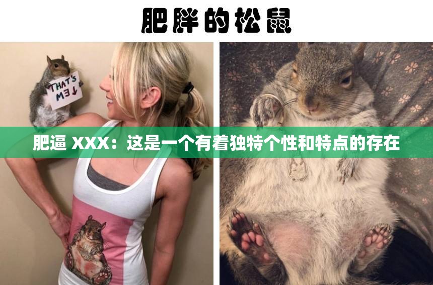 肥逼 XXX：這是一個(gè)有著獨(dú)特個(gè)性和特點(diǎn)的存在