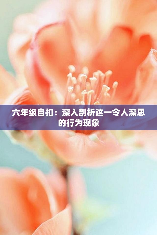 六年級自扣：深入剖析這一令人深思的行為現(xiàn)象
