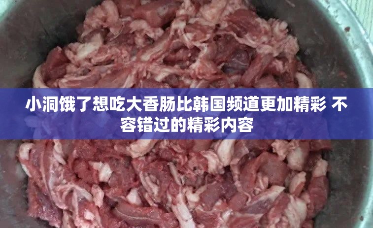 小洞餓了想吃大香腸比韓國頻道更加精彩 不容錯過的精彩內(nèi)容