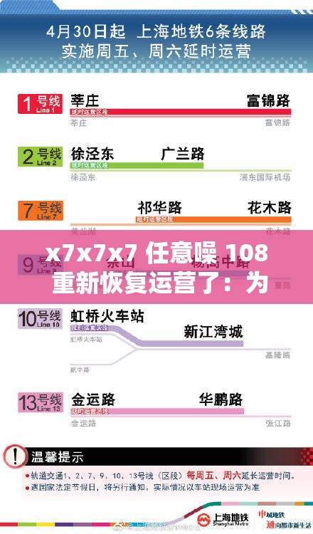 x7x7x7 任意噪 108 重新恢復(fù)運(yùn)營(yíng)了：為用戶帶來全新體驗(yàn)