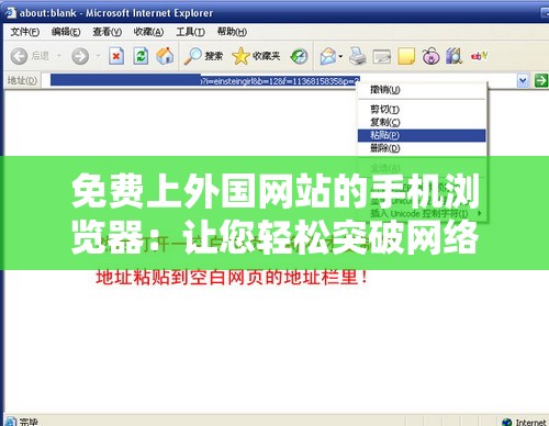 免費(fèi)上外國網(wǎng)站的手機(jī)瀏覽器：讓您輕松突破網(wǎng)絡(luò)限制