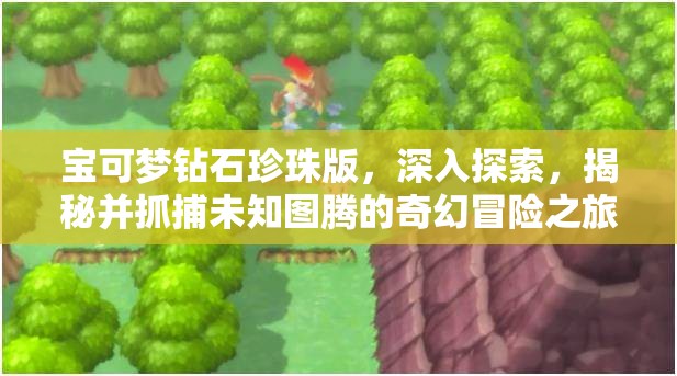 寶可夢鉆石珍珠版，深入探索，揭秘并抓捕未知圖騰的奇幻冒險之旅
