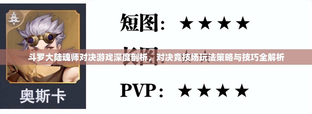 斗羅大陸魂師對決游戲深度剖析，對決競技場玩法策略與技巧全解析