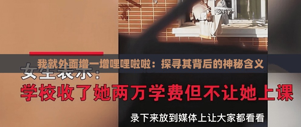 我就外面增一增哩哩啦啦：探尋其背后的神秘含義