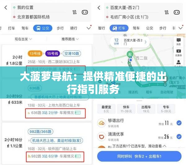 大菠蘿導航：提供精準便捷的出行指引服務