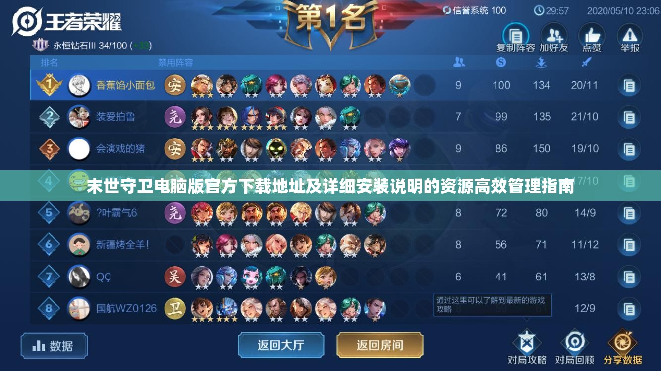 末世守衛(wèi)電腦版官方下載地址及詳細(xì)安裝說明的資源高效管理指南