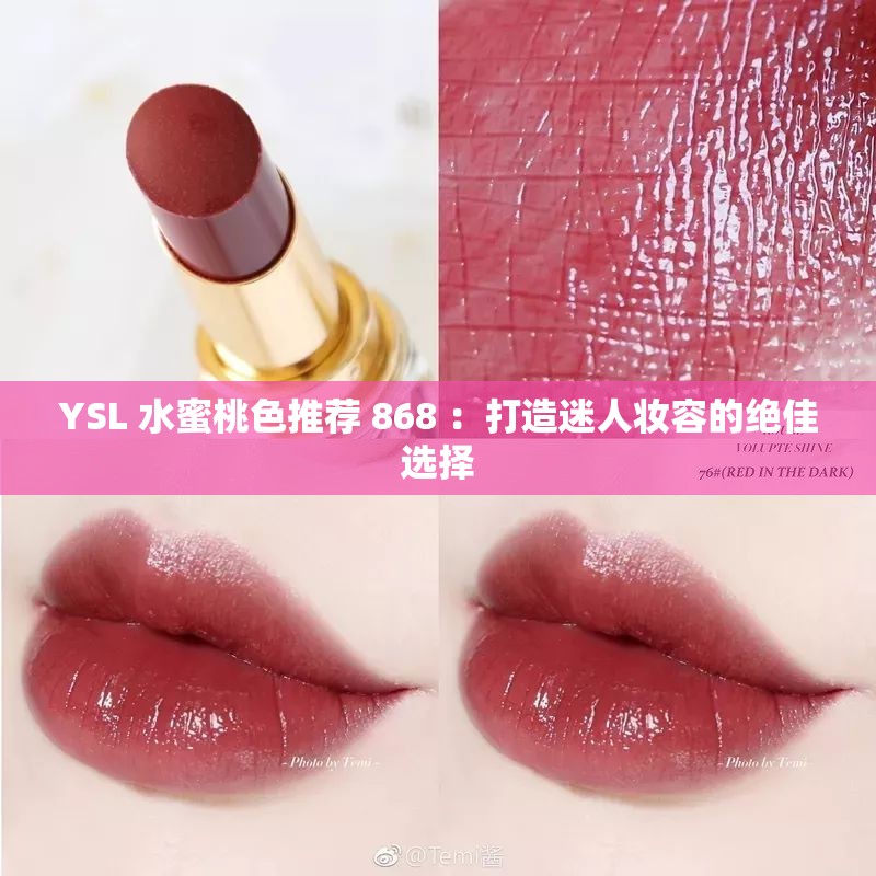 YSL 水蜜桃色推薦 868 ：打造迷人妝容的絕佳選擇