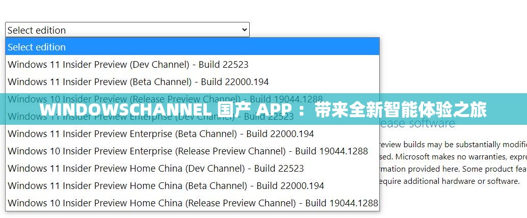 WINDOWSCHANNEL 國產(chǎn) APP ：帶來全新智能體驗之旅