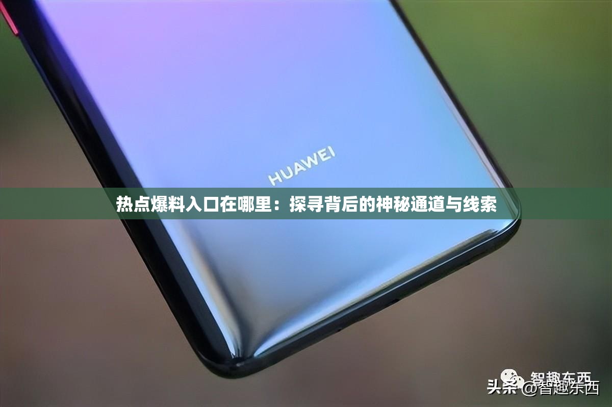 熱點(diǎn)爆料入口在哪里：探尋背后的神秘通道與線索