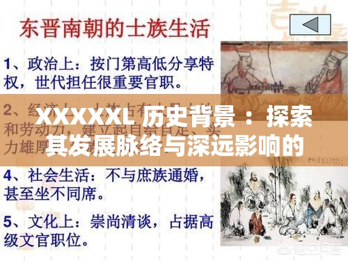 XXXXXL 歷史背景 ：探索其發(fā)展脈絡(luò)與深遠(yuǎn)影響的歷程