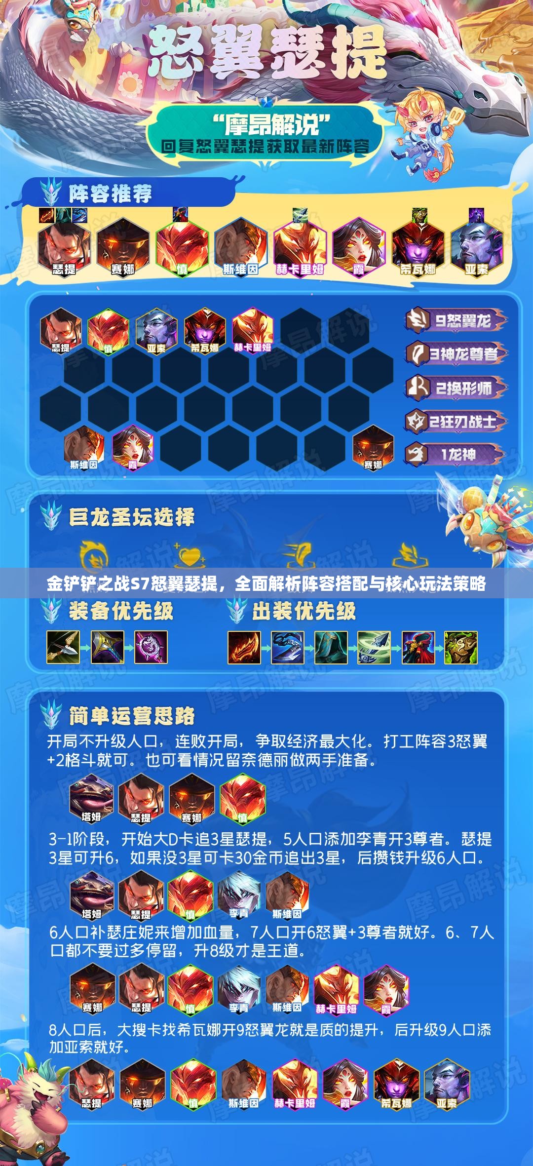 金鏟鏟之戰(zhàn)S7怒翼瑟提，全面解析陣容搭配與核心玩法策略
