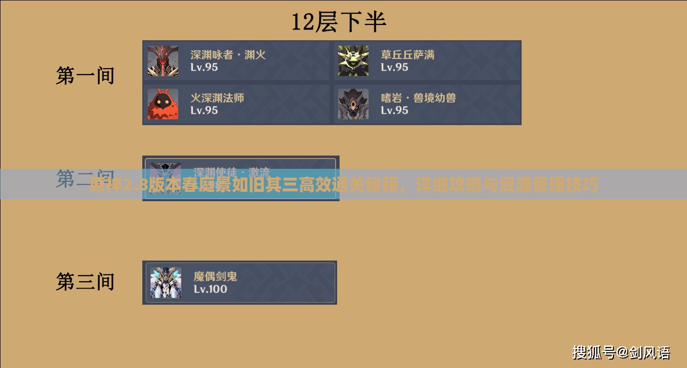 原神2.8版本春庭景如舊其三高效通關(guān)秘籍，詳細(xì)攻略與資源管理技巧