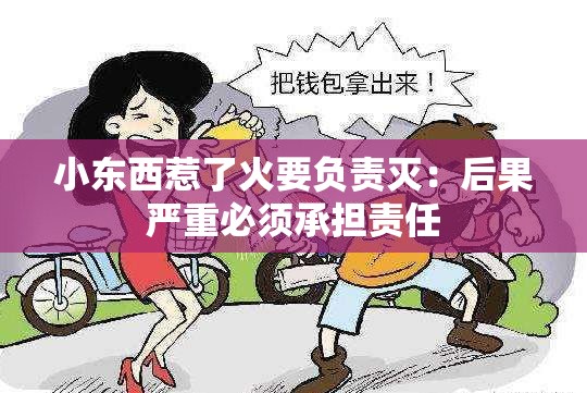 小東西惹了火要負責(zé)滅：后果嚴重必須承擔(dān)責(zé)任