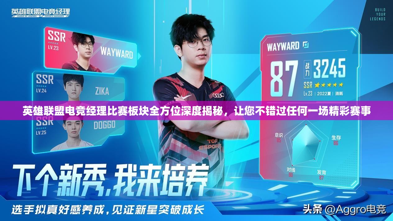 英雄聯(lián)盟電競(jìng)經(jīng)理比賽板塊全方位深度揭秘，讓您不錯(cuò)過任何一場(chǎng)精彩賽事