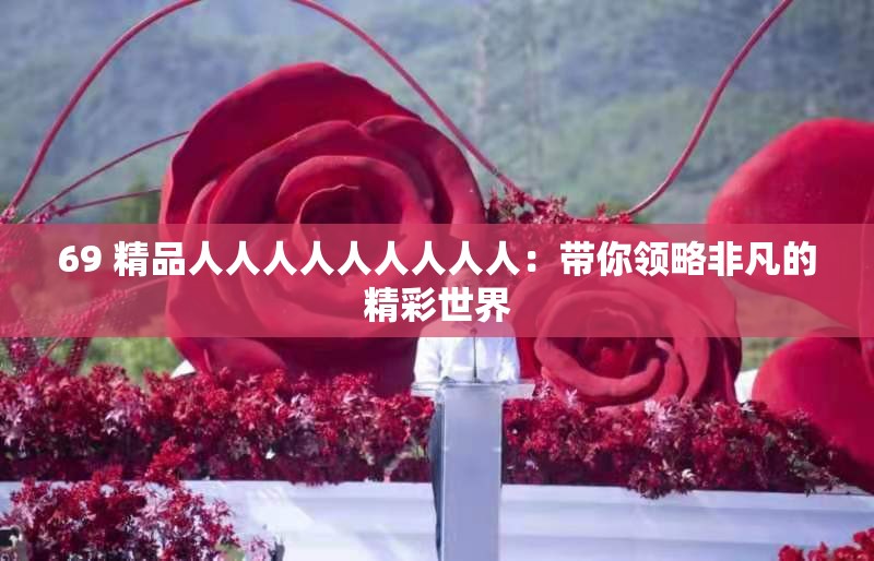 69 精品人人人人人人人人人：帶你領(lǐng)略非凡的精彩世界
