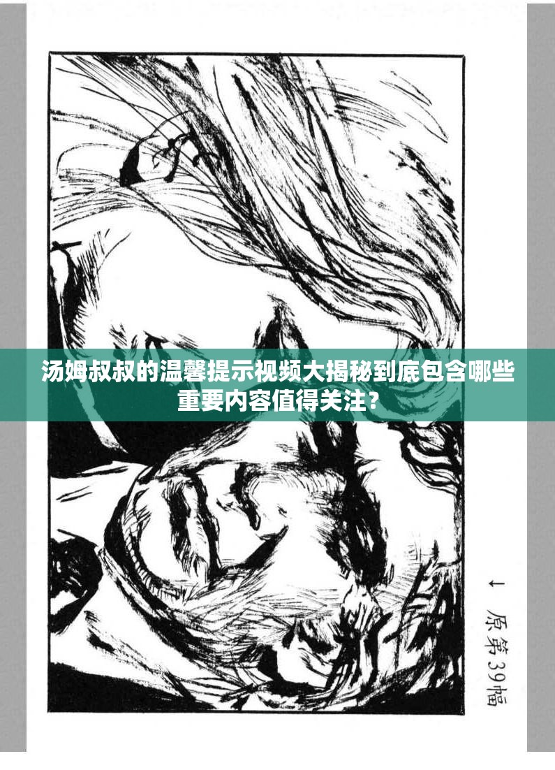 湯姆叔叔的溫馨提示視頻大揭秘到底包含哪些重要內(nèi)容值得關(guān)注？