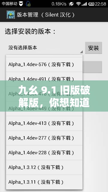 九幺 9.1 舊版破解版，你想知道的都在這里