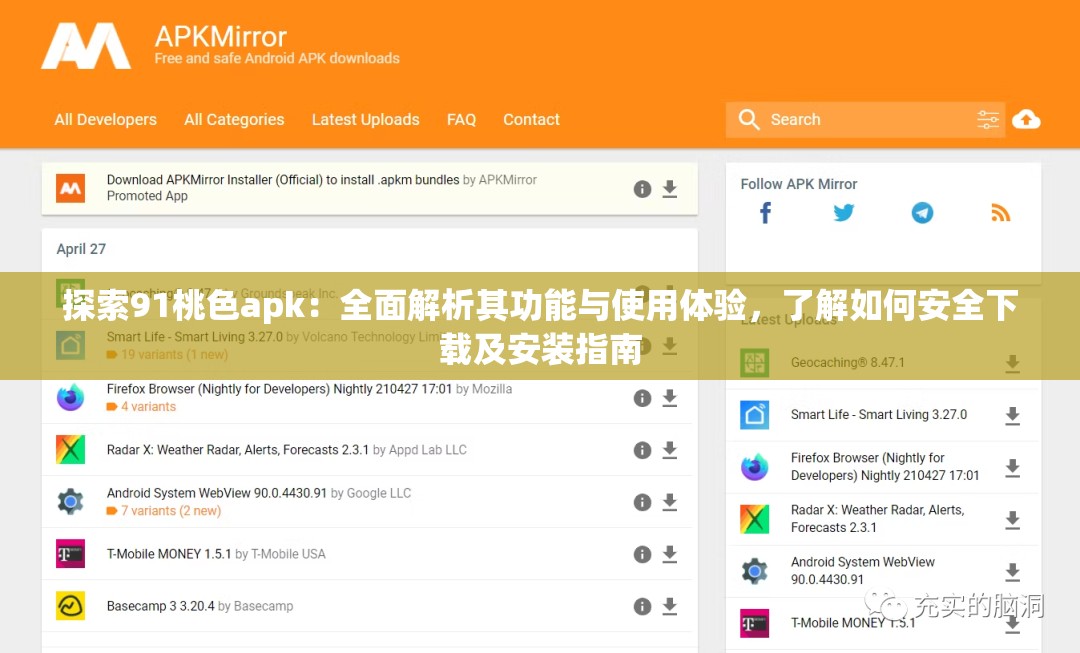 探索91桃色apk：全面解析其功能與使用體驗(yàn)，了解如何安全下載及安裝指南