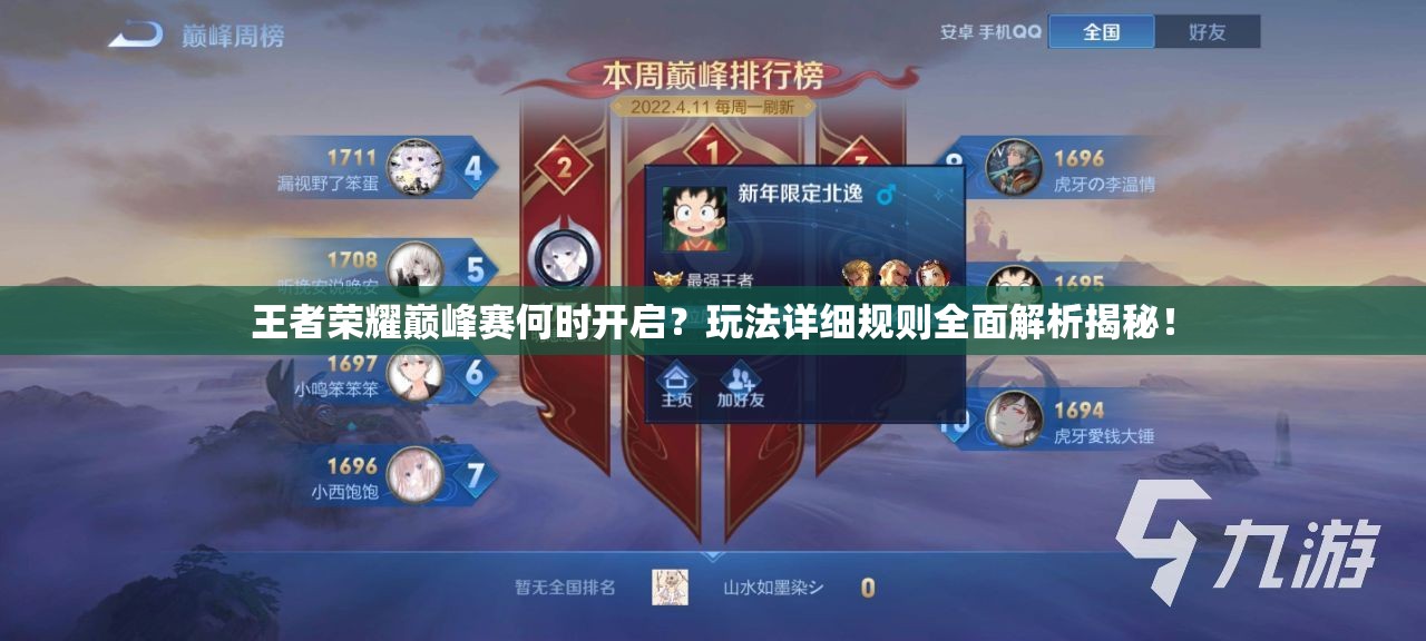 王者榮耀巔峰賽何時開啟？玩法詳細規(guī)則全面解析揭秘！