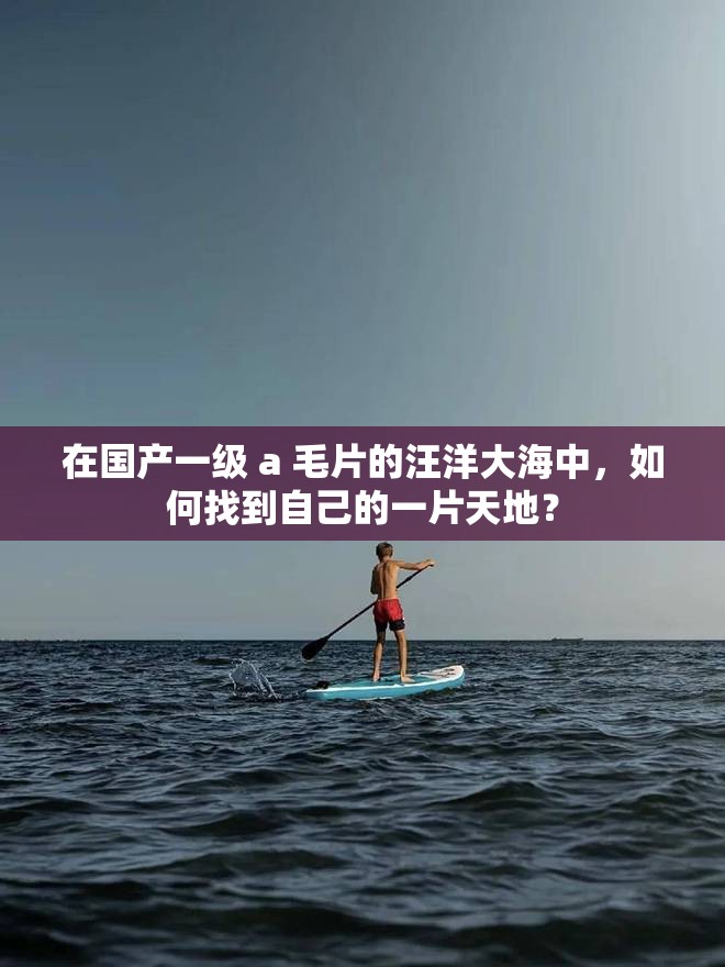 在國產(chǎn)一級 a 毛片的汪洋大海中，如何找到自己的一片天地？