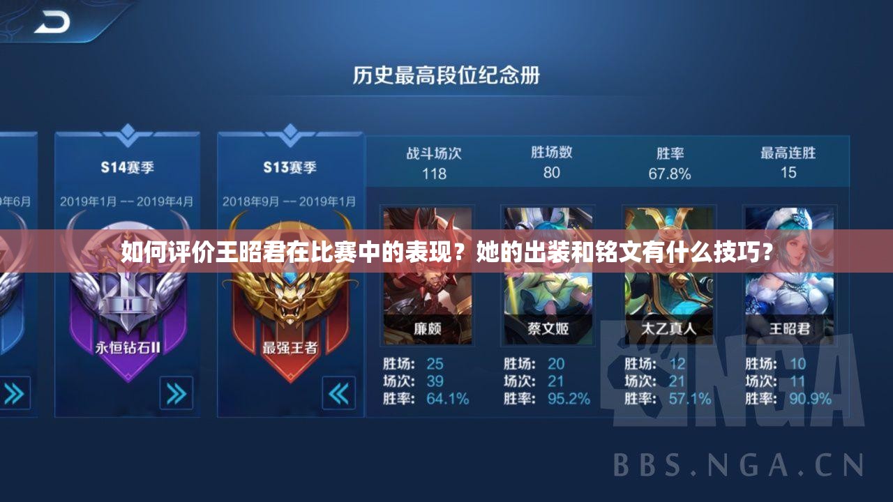 如何評(píng)價(jià)王昭君在比賽中的表現(xiàn)？她的出裝和銘文有什么技巧？